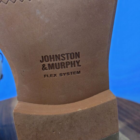 Johnston & Murphy Ellington Plain Toe Oxford Shoe Men's 10M Ivory/Bone Suede - Picture 13 of 14